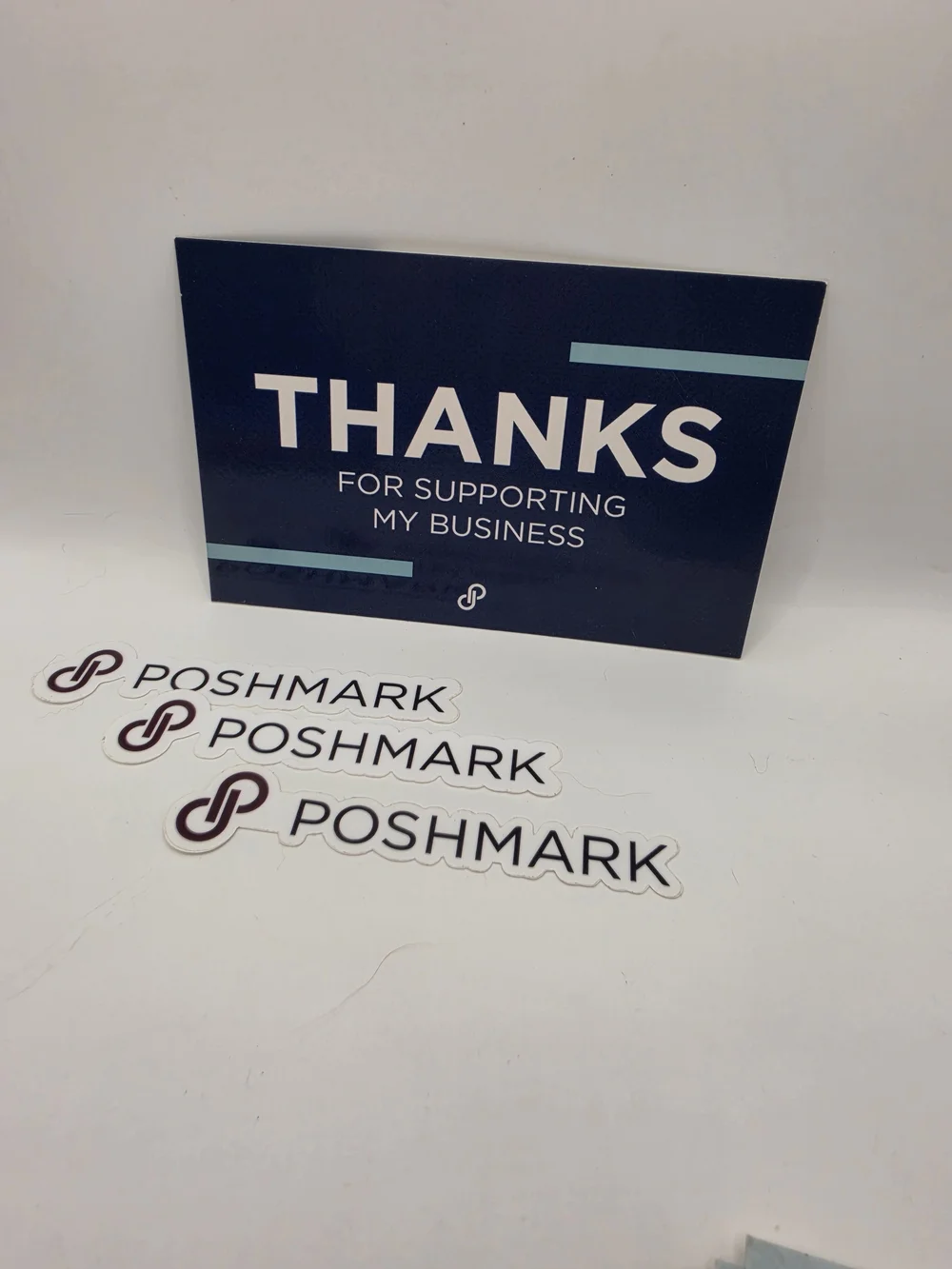 Pack Of 16 Poshmark Thank You Card Set 11 Designs 3 Stickers Logo